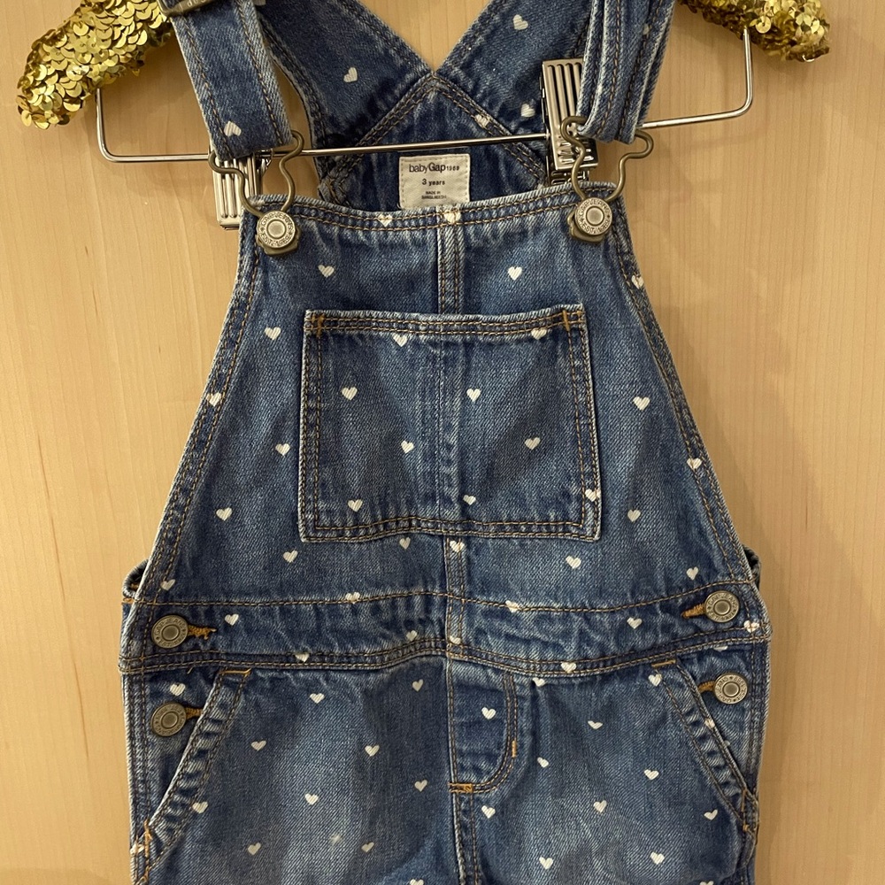 Gap denim short overall